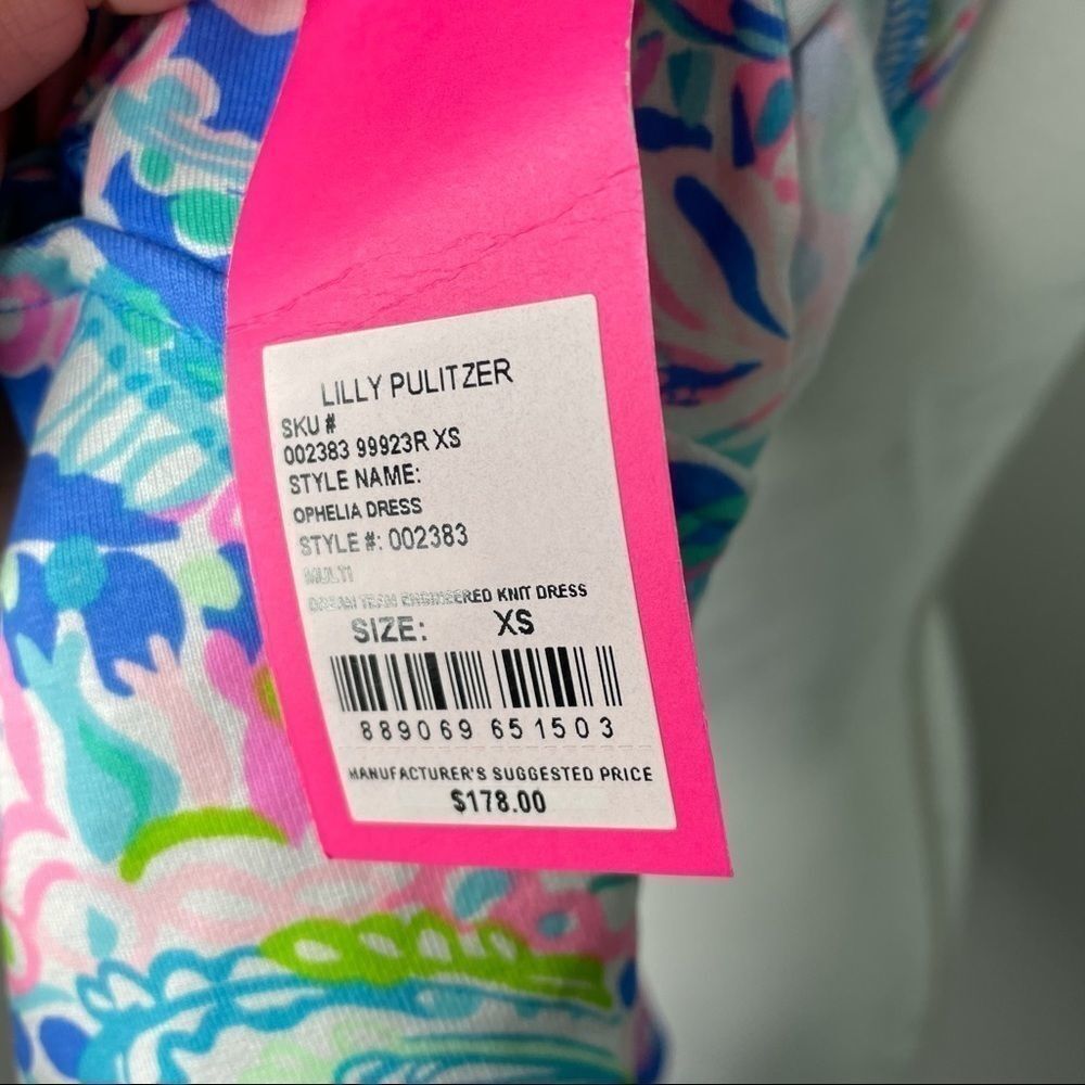 NWT Lilly Pulitzer Ophelia Dress Dream Team - XS - Picture 7 of 7